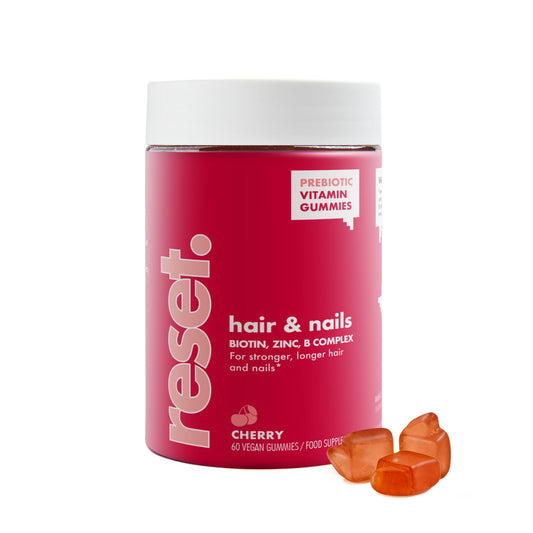 RESET Hair & Nails Vitamins Gummies Cherry Flavour 🍒