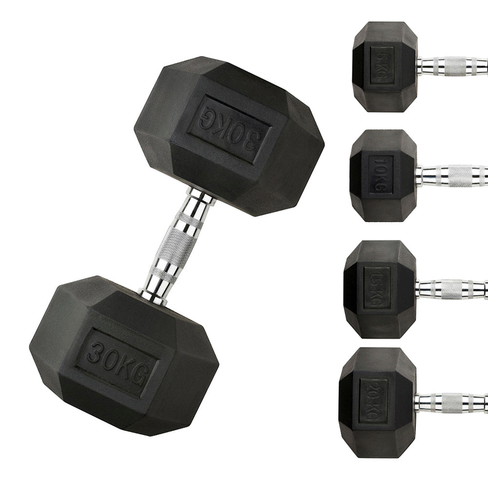 2.5//5//7.5KG Hex Dumbbell Set + 3 Tier A-Frame Storage Holder Rack