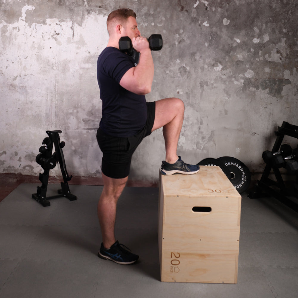 Plyometric Plyo Jump Box Wood Premium Exercise Equipment