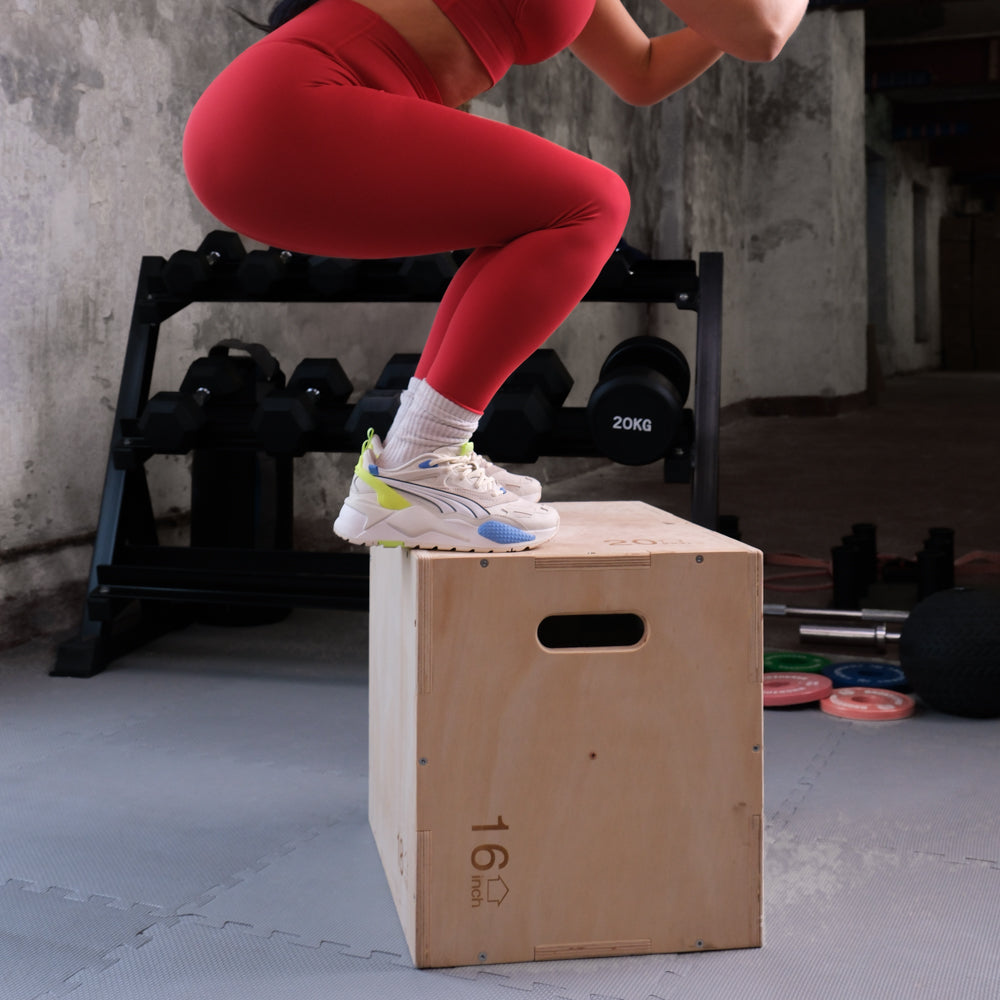 Plyometric Plyo Jump Box Wood Premium Exercise Equipment