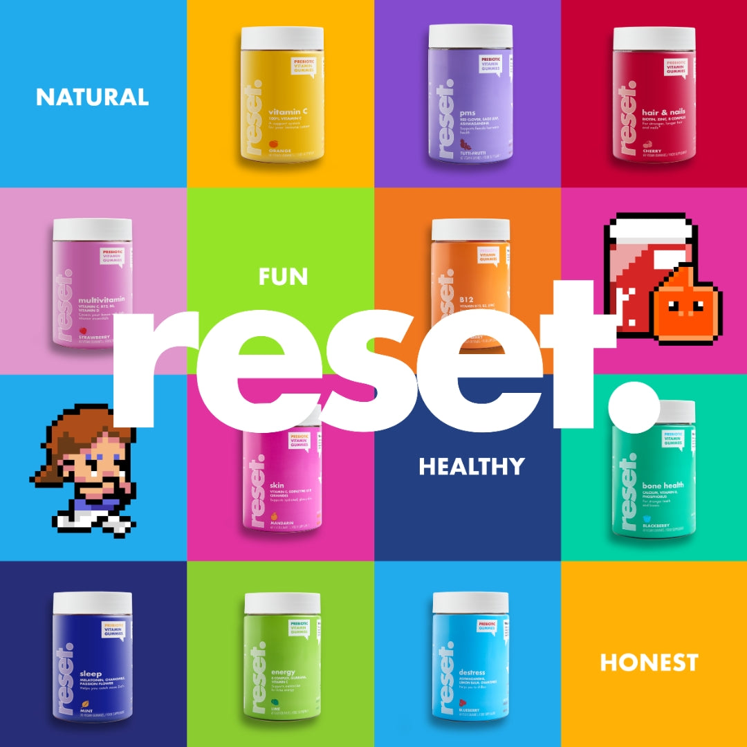 RESET Skin Vitamins Gummies Tangerine Flavour 🍊