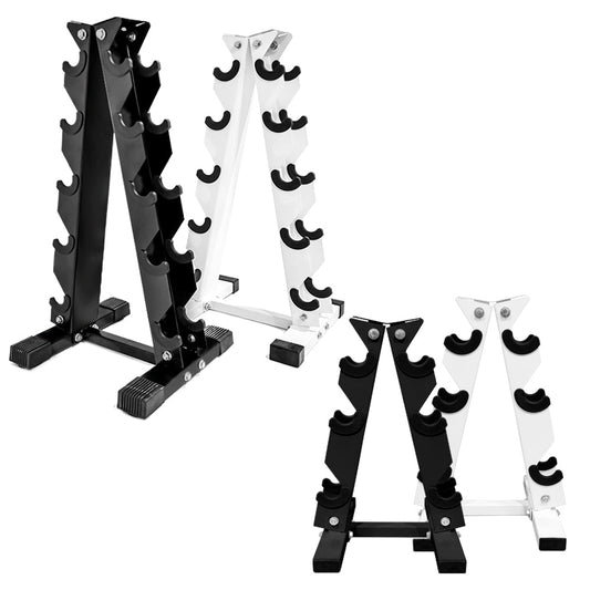 Dumbbell A-Frame Storage Holder Rack White